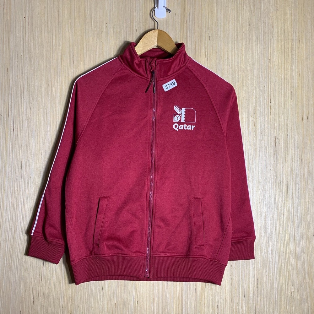 FIFA World Cup Sweater Youth 11-12Y Red Long Sleeve Zip Up Boy's Qatar 2022